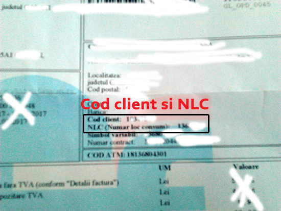 Electrica Cod Client si NLC?