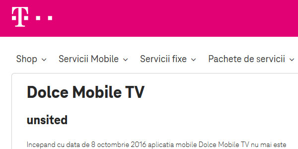 Deranjamente Dolce TV Telekom, nr telefon?
